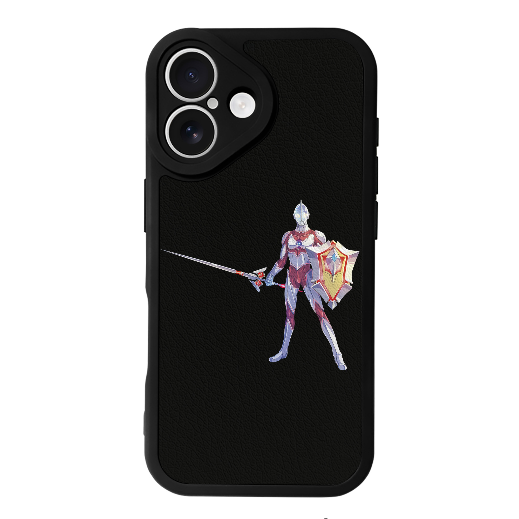 （画像用） ウルトラマン Ultraman 【iPhone 16シリーズ対応】シリコンスマホケース（レザー調） 材質：シリコン